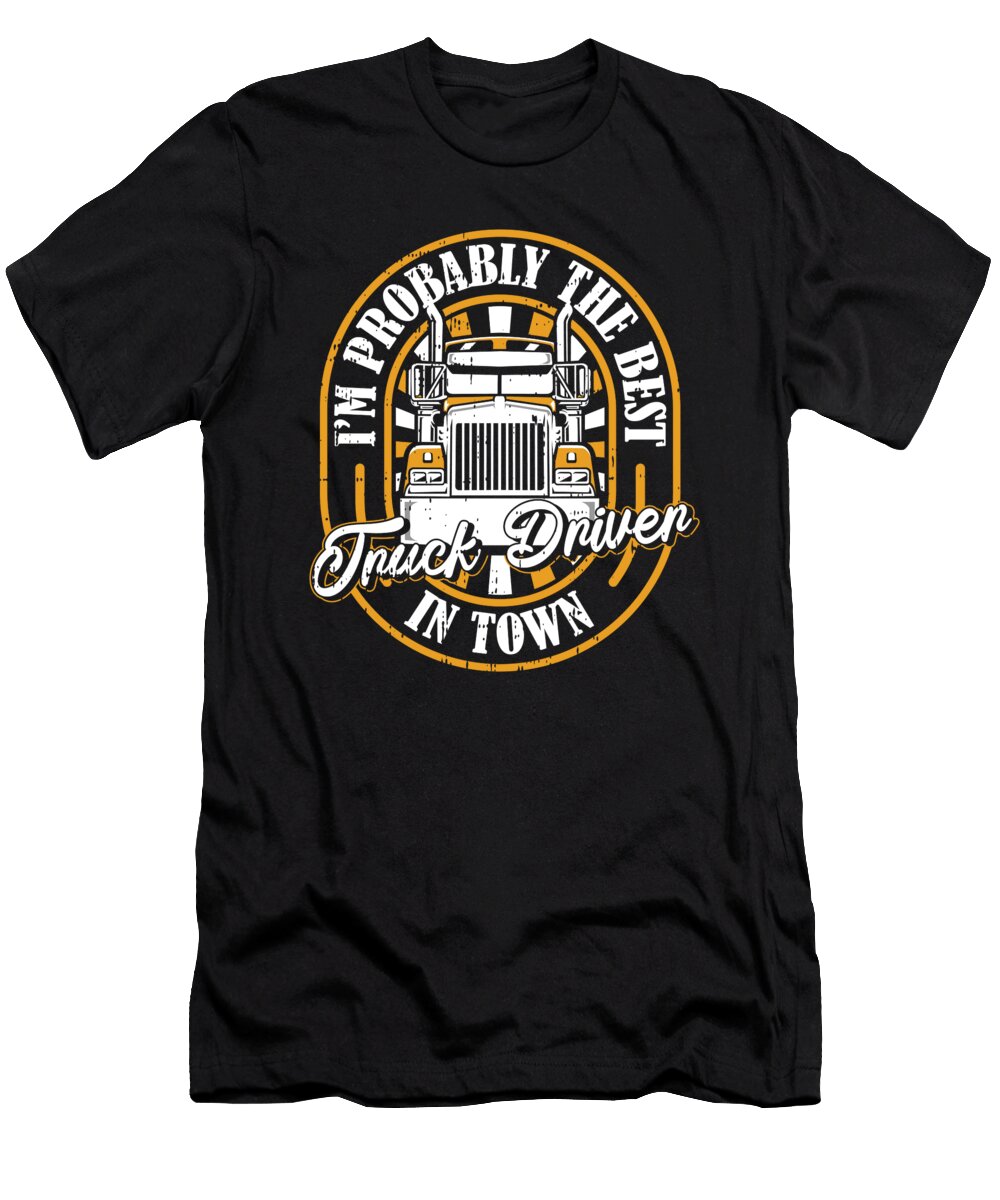 Trucker Humor Trucking Big Rig Truck Driver Crazy Squirrel T-Shirt