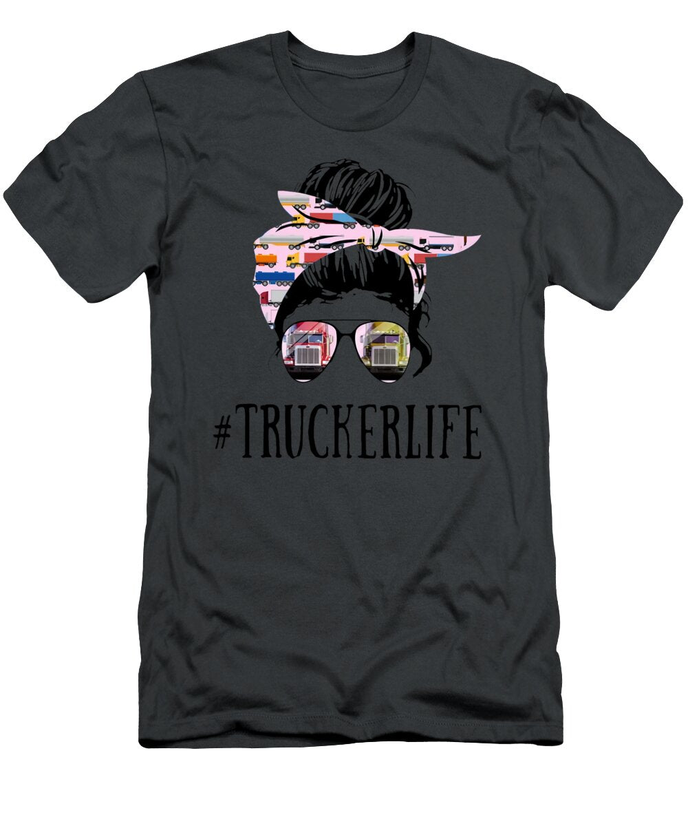 Trucker Life for Women Turban Sunglass Ewan Hayley T-Shirt
