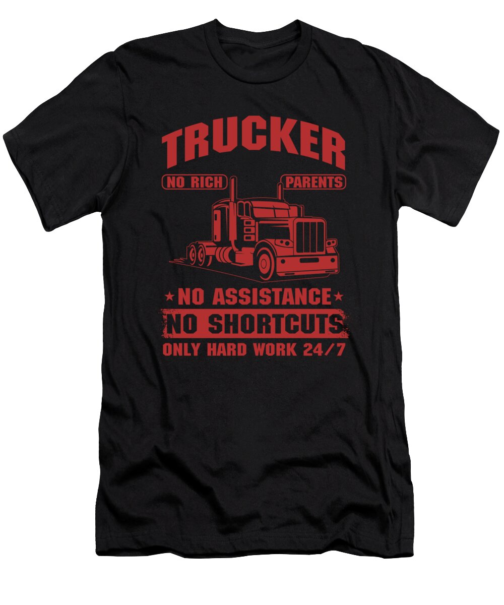 Trucker Truck Driver Cool Driver Gift Thomas Larch T-Shirt
