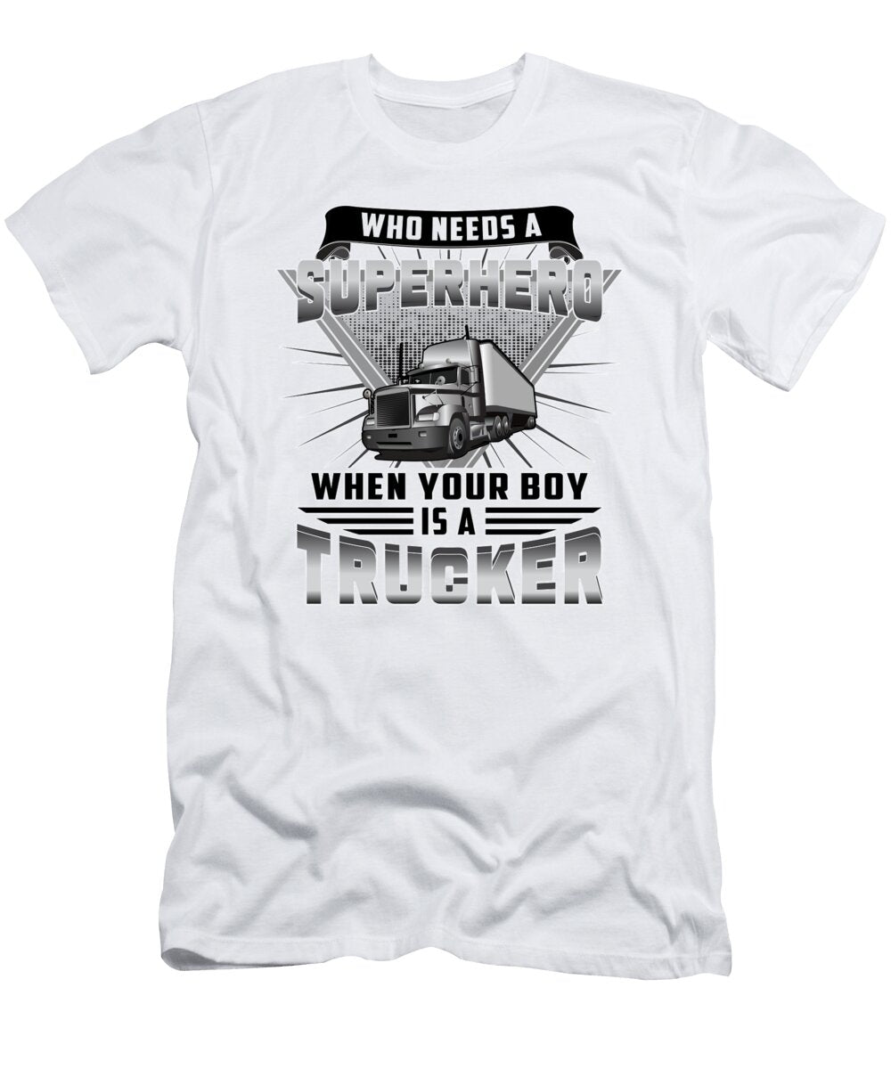 Trucker Truck Driver Trucks Lorry Funny Gift Idea Tshirtconcepts Marvin Poppe T-Shirt
