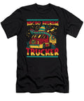 Trucker Trucking Female Truck Driver Crazy Squirrel T-Shirt
