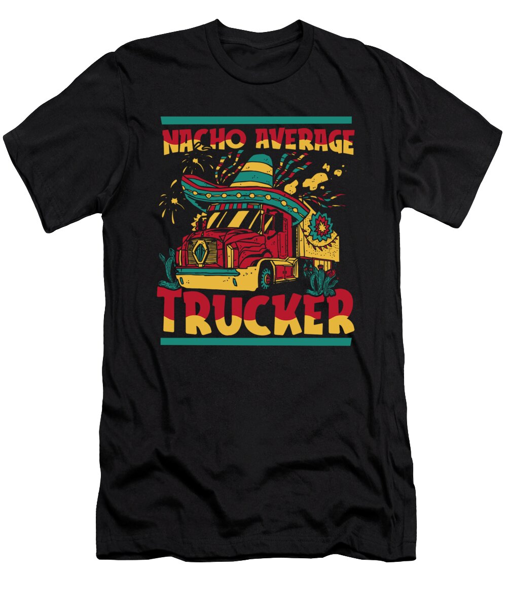 Trucker Trucking Female Truck Driver Crazy Squirrel T-Shirt