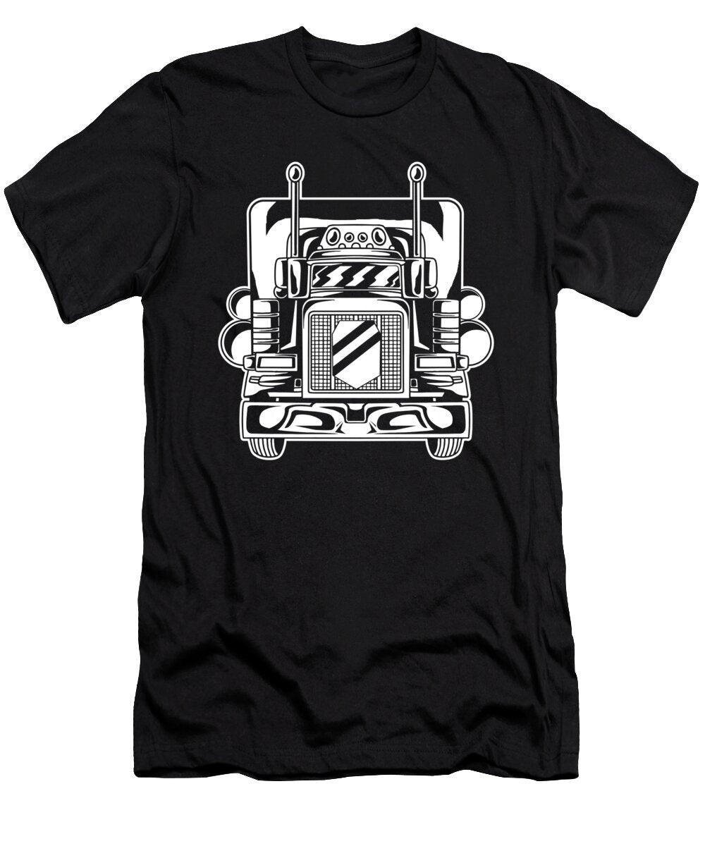 Trucker Trucking Rig Truck Driver Crazy Squirrel T-Shirt