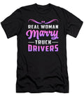 Trucker Wife Love Truckers Wife Truck Funny Gift Tshirtconcepts Marvin Poppe T-Shirt