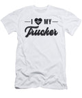 Truckers Wife I Love My Trucker Wife Vintage Funny Tshirtconcepts Marvin Poppe T-Shirt