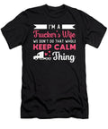 Truckers Wife Im Truckers Wife Love Truck Funny Tshirtconcepts Marvin Poppe T-Shirt