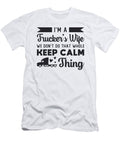 Truckers Wife Im Truckers Wife Truck Driver Love Tshirtconcepts Marvin Poppe T-Shirt
