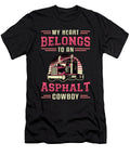 Truckers Wife My Heart Belongs Asphalt Cowboy Love Tshirtconcepts Marvin Poppe T-Shirt