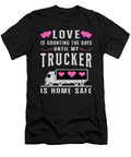 Truckers Wife Trucker Wife Love Truck Funny Gift Tshirtconcepts Marvin Poppe T-Shirt