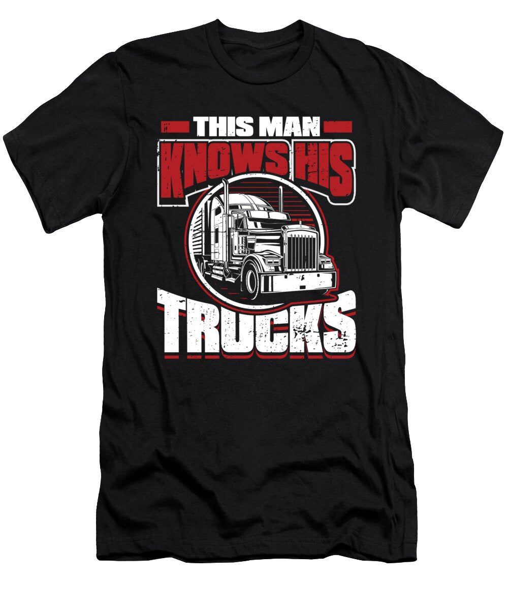 Trucking Big Rig Trucker Truck Driver Crazy Squirrel T-Shirt