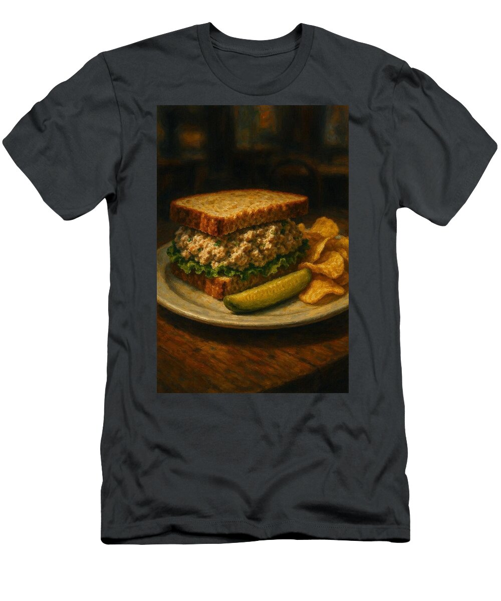 Tuna Sandwich with Chips and Pickle James Spears T-Shirt