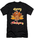 Turkey Pilgrim Riding Poodle Dog Happy Thanksgiving Dhbubble T-Shirt