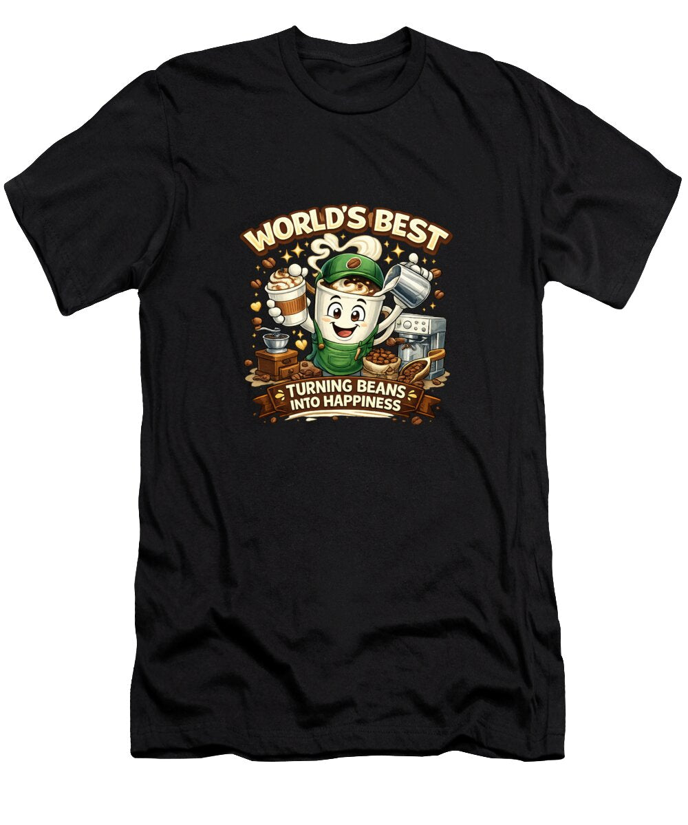 Turning Beans Into Happiness Elisabeth Lucas T-Shirt
