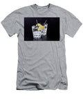 Two Glasses of Fresh Cold Carbonated Water with Ice Cubes and Le Liss Art Studio T-Shirt