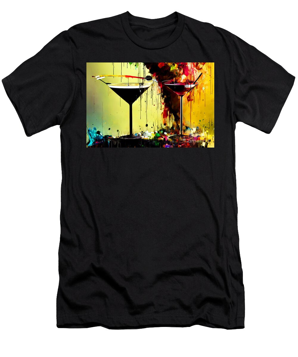 Two Martinis 20221127f Wingsdomain Art and Photography T-Shirt