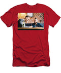 Two Men Sitting in a Restaurant and Laughing Michal Bednarek T-Shirt