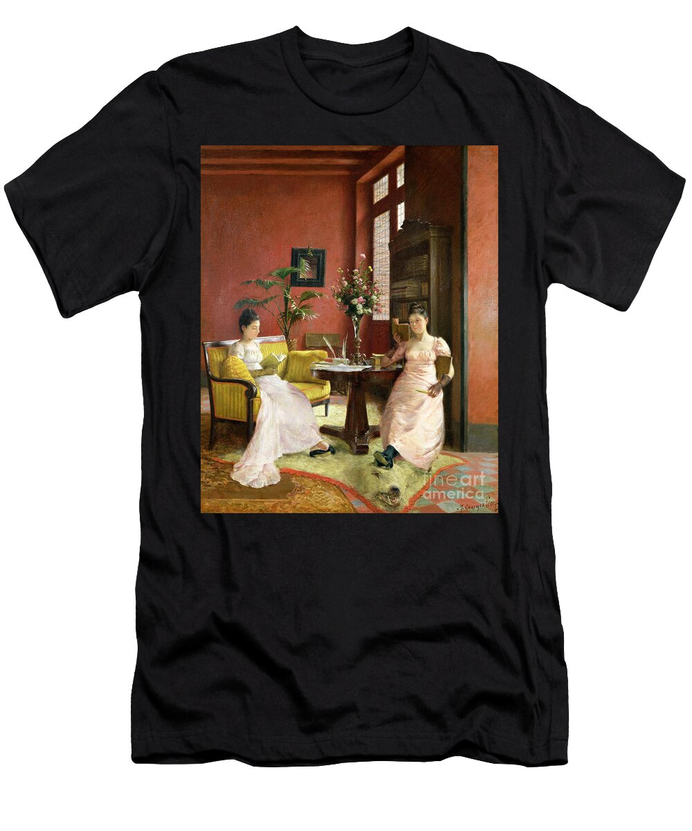 Two Women Reading in an Interior Jean Georges Ferry T-Shirt