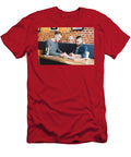 Two Young Men Sitting in a Cafe Discussing Michal Bednarek T-Shirt