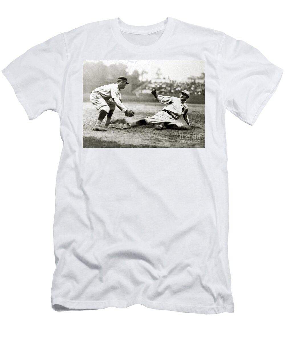 Ty Cobb Safe At Third Jon Neidert T-Shirt