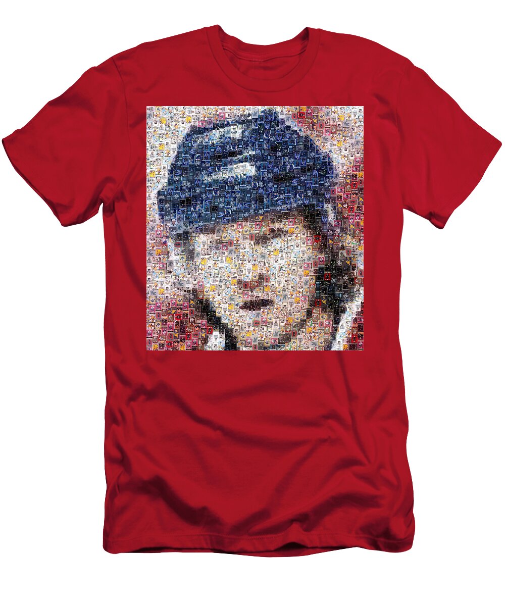 Tyler Toffoli Game Portrait Hockey Mosaics T-Shirt