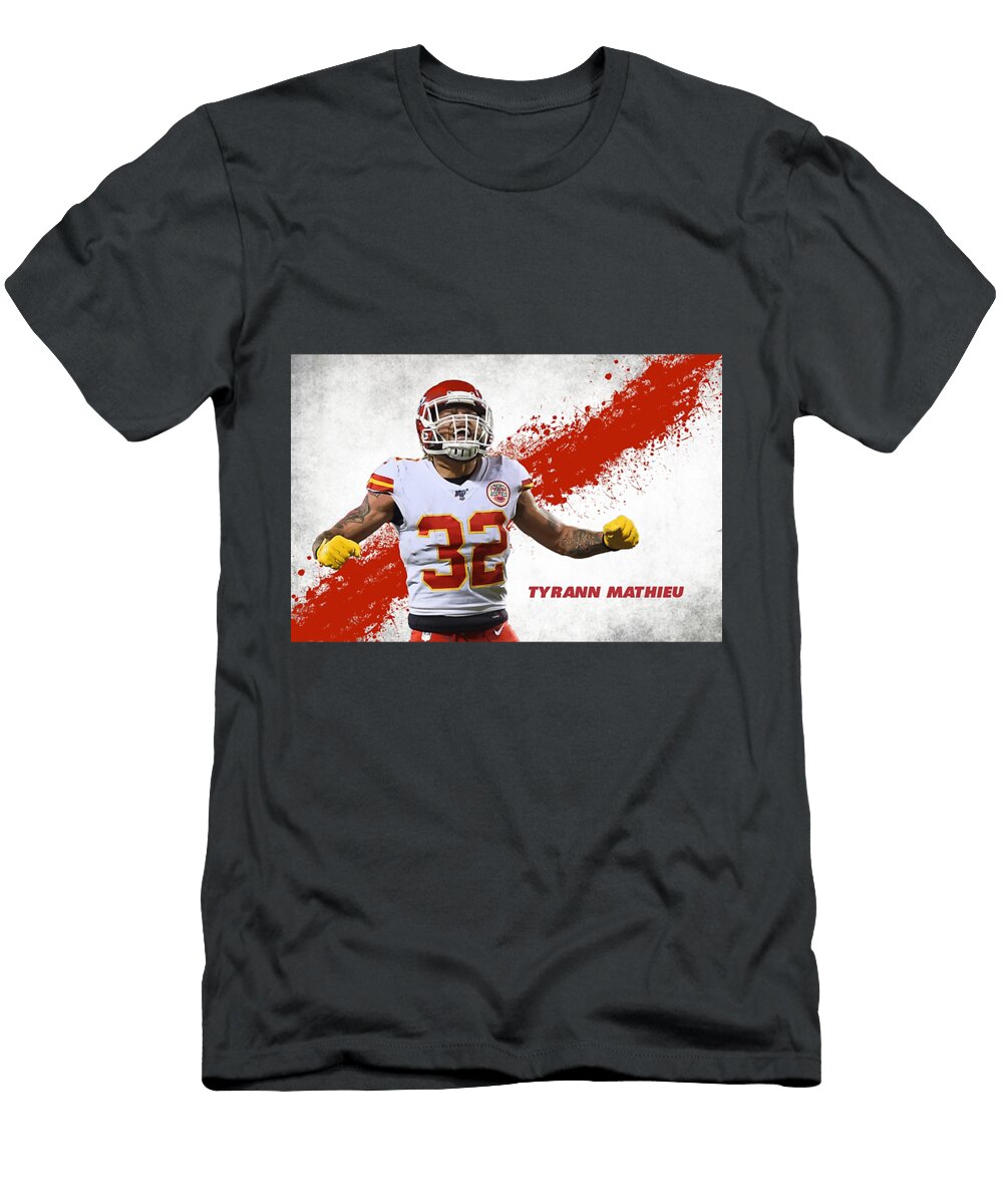 Tyrann Mathieu the Honey Badger Kansas City Chiefs Gina Tannen T-Shirt