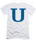 U in Sega Blue Typewriter Style Custom Home Fashions T-Shirt