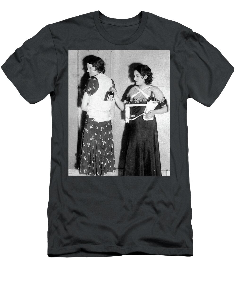 U S Alcohol Prohibition Conceal Bottles of Rum American History T-Shirt