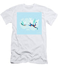 Underwater Fishing Cartoon Spear Water Ocean Sea Catch Diving Noirty Designs T-Shirt