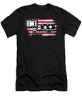 USA Flag Ambulance Emt Ems Doctor First Aid Paramedic Caduceus Gift Thomas Larch T-Shirt