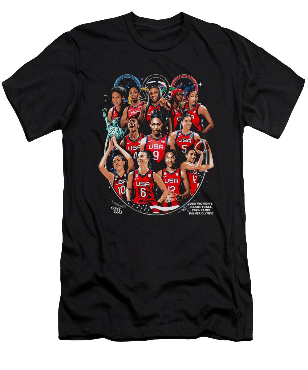 USA Womens 2024 Basketball Team Ozlem Altin T-Shirt