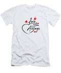 Valentine Wishes Alpaca Man T-Shirt