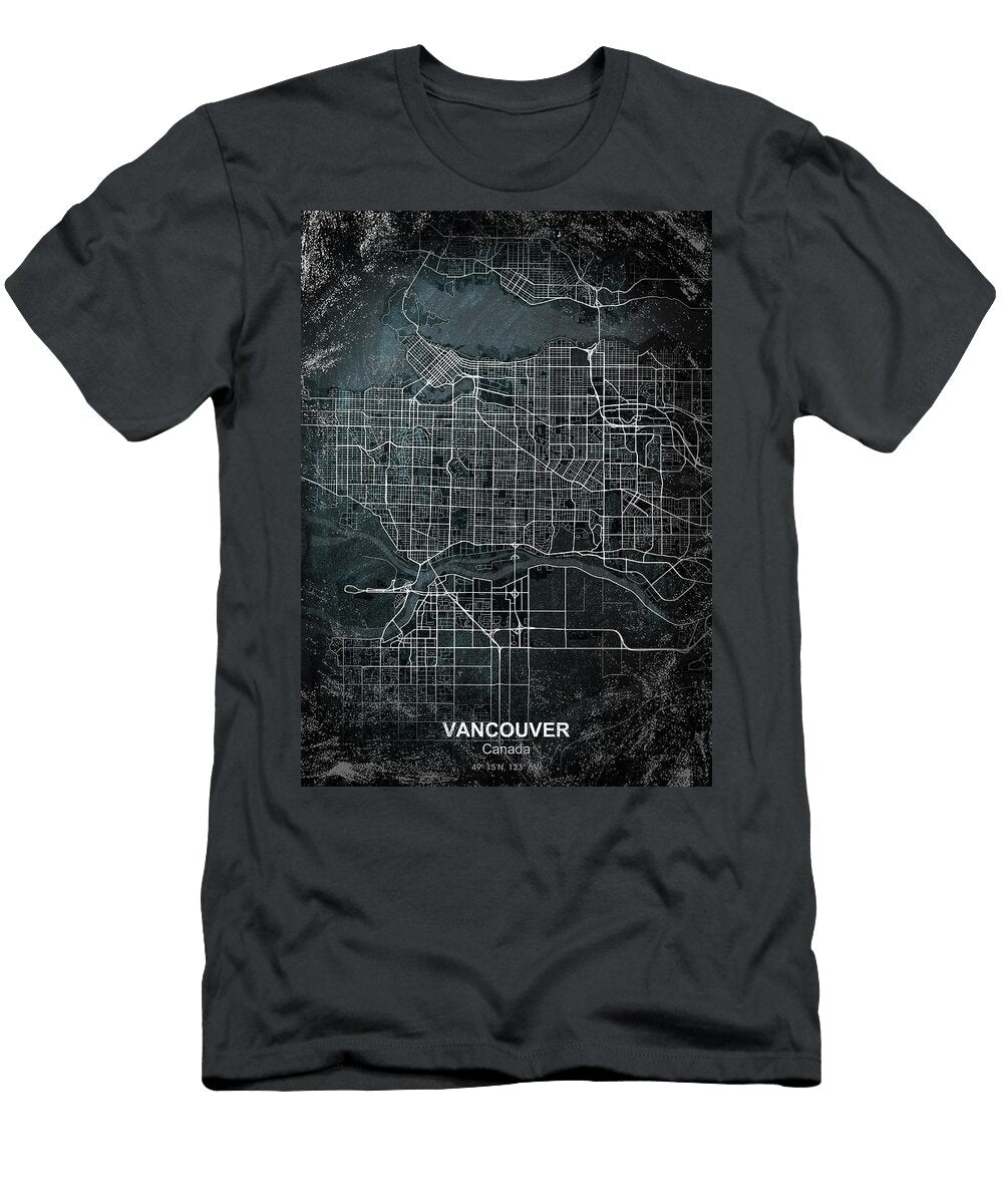 Vancouver Chalkboard Map Projectx Collection T-Shirt