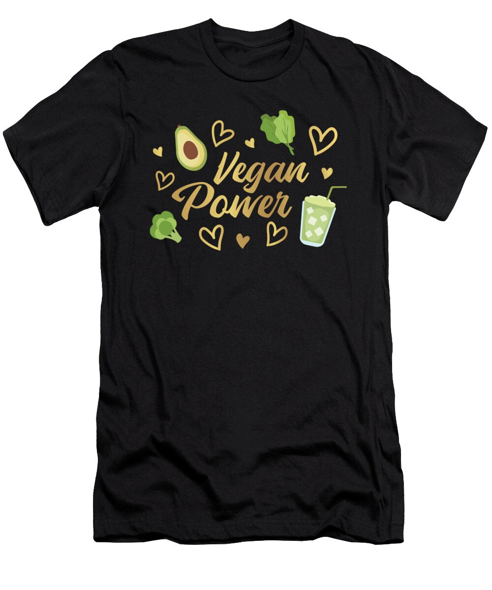 Vegan Power Plant Based Avocado Funny Organicfoodempire T-Shirt