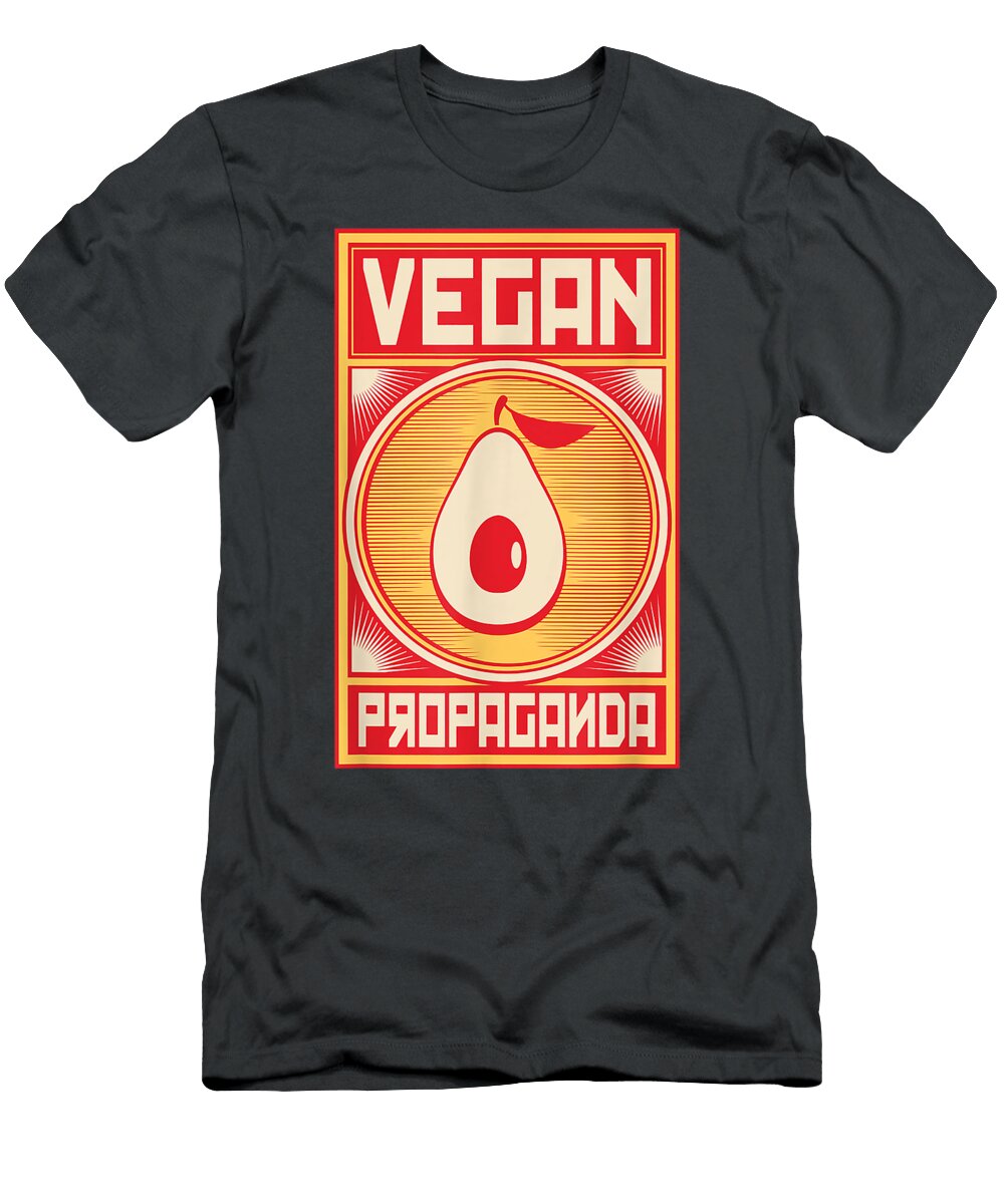 Vegan Russian Style Propaganda Avocado Design Tsh Maple Darci T-Shirt
