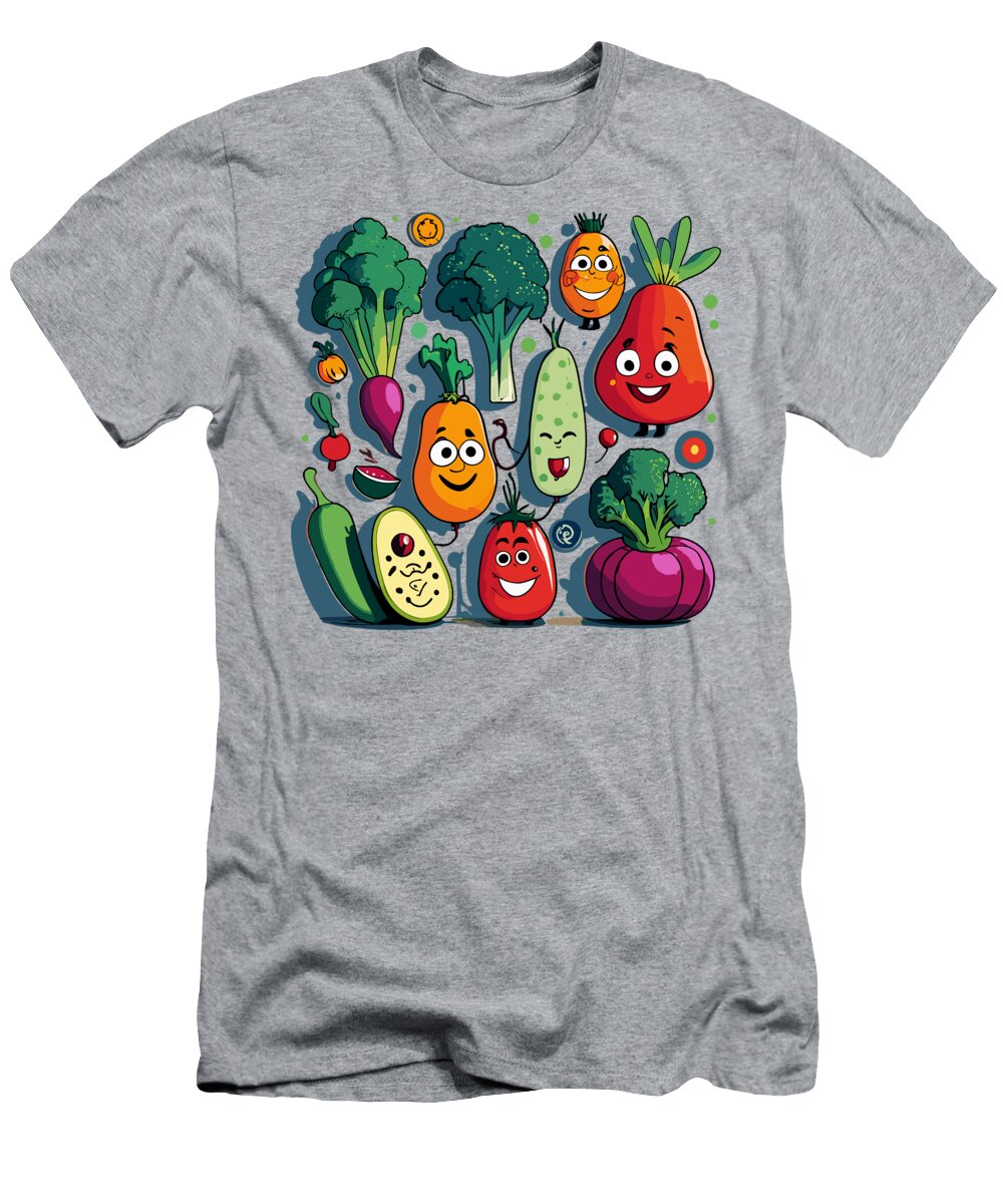 Vegetable Pattern Design Brian Pierre Alexander T-Shirt