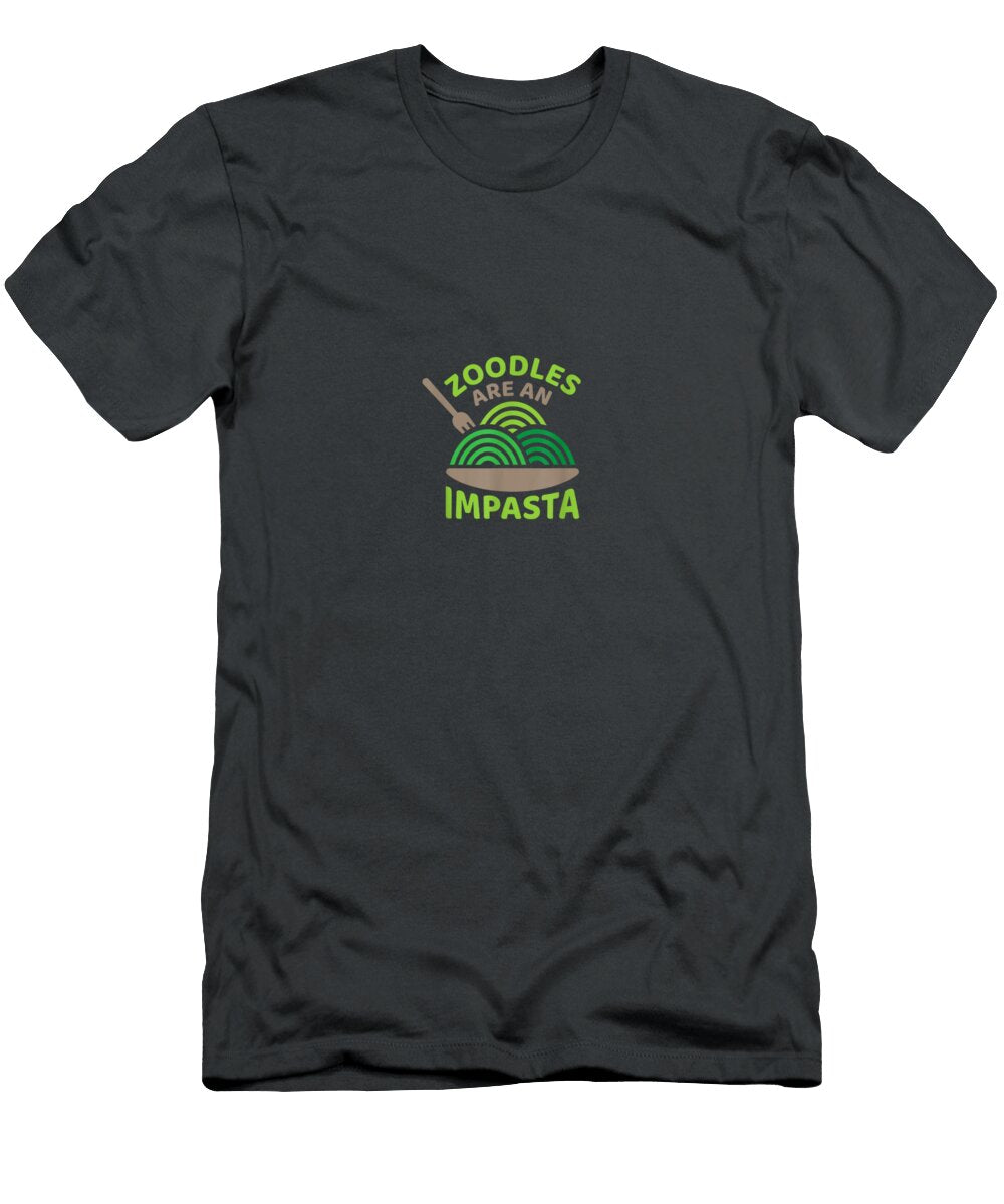 Vegetarian Foodie Pun Impasta Is Pasta for Vegans River2gaja T-Shirt