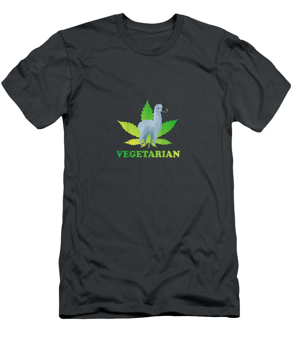 Vegetarian Weed Alpaca Pot Smr Marijuana Cannabis Oghenetejiri5c T-Shirt