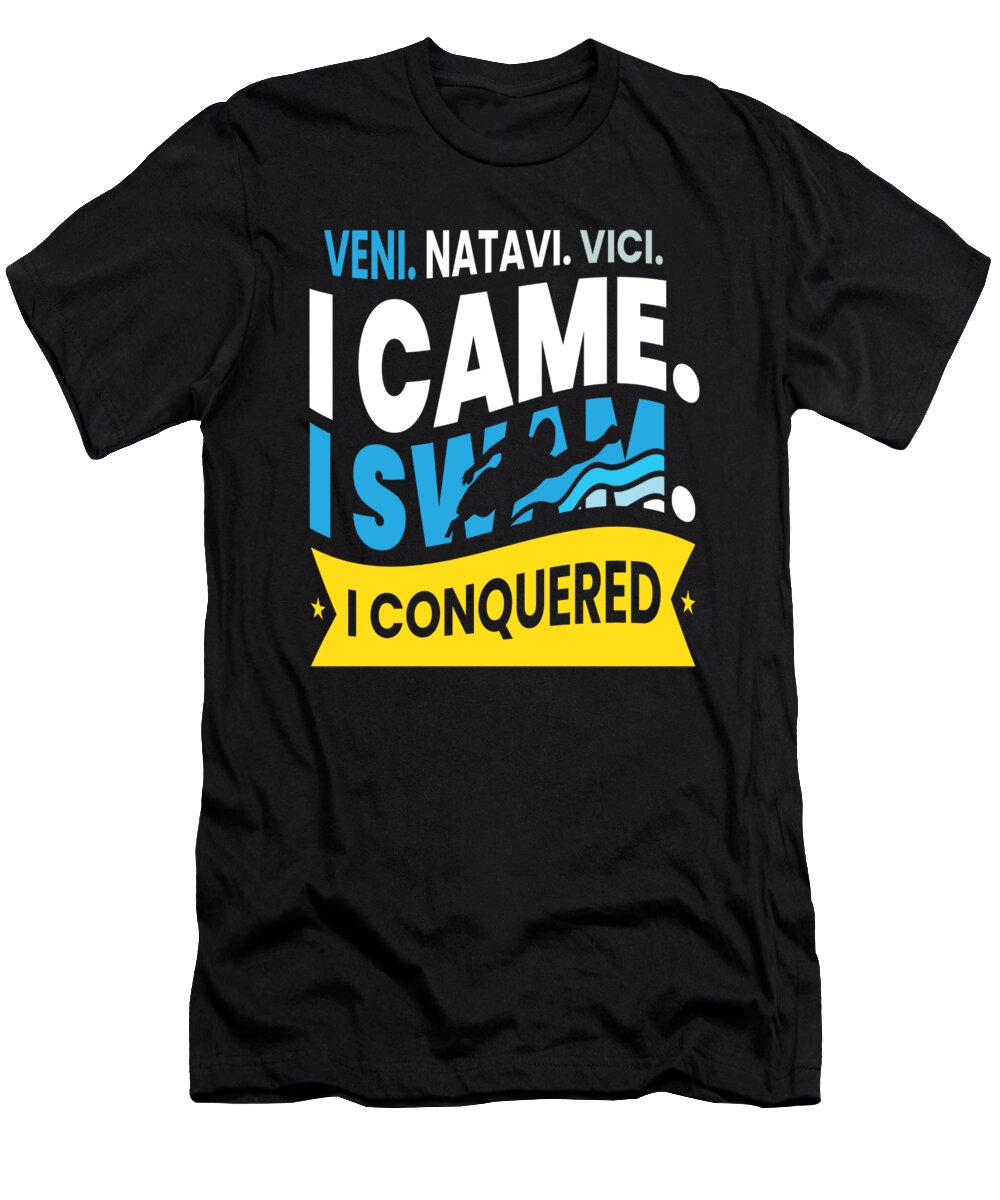 Veni Natavi Vici I Came I Swim Moon T-Shirt