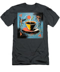 Vibrant Coffee Cup Abstraction Olfactoart Studio T-Shirt