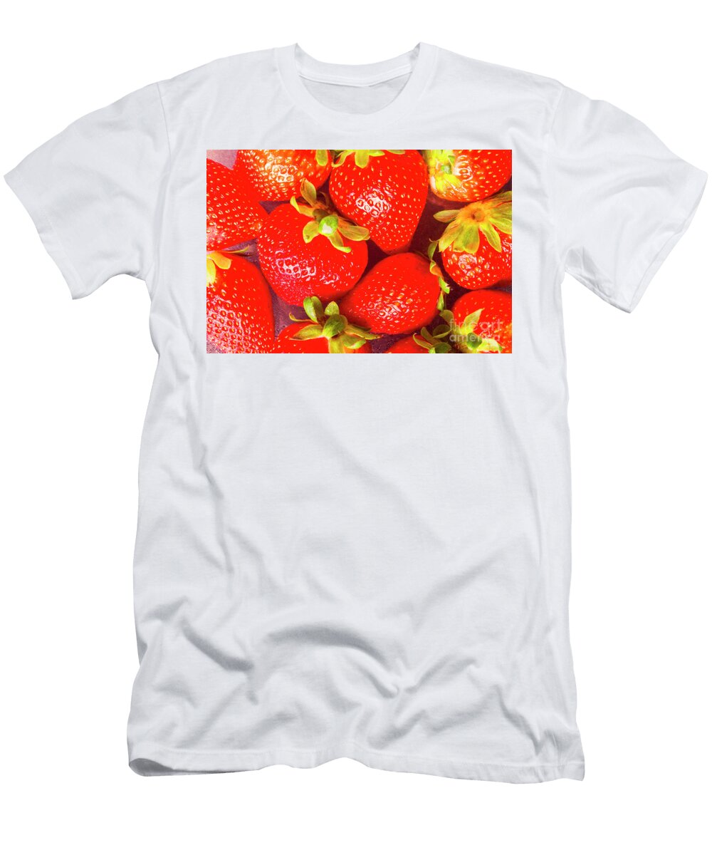 Vibrant Fresh Strawberries Jorgo Photography T-Shirt