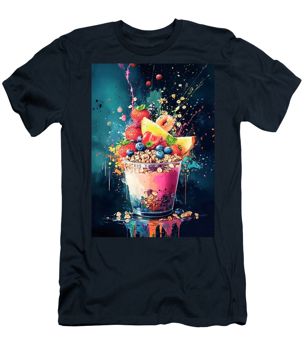 Vibrant Fruit Smoothie Bowl Merssi Norely T-Shirt