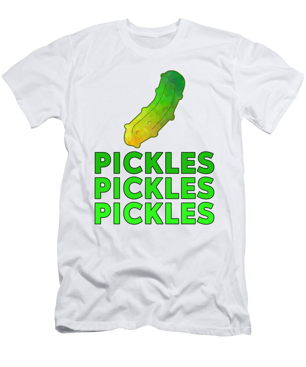 Vibrant Pickle Typography Design Sartoris Art T-Shirt