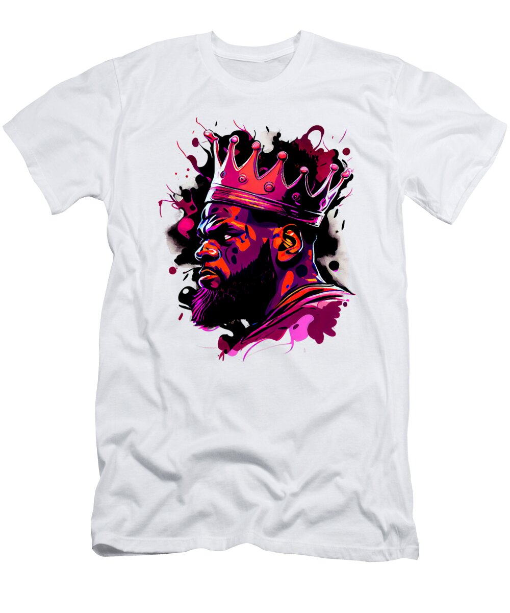 Vibrant Portrait with a Crown Kenvin Tran T-Shirt