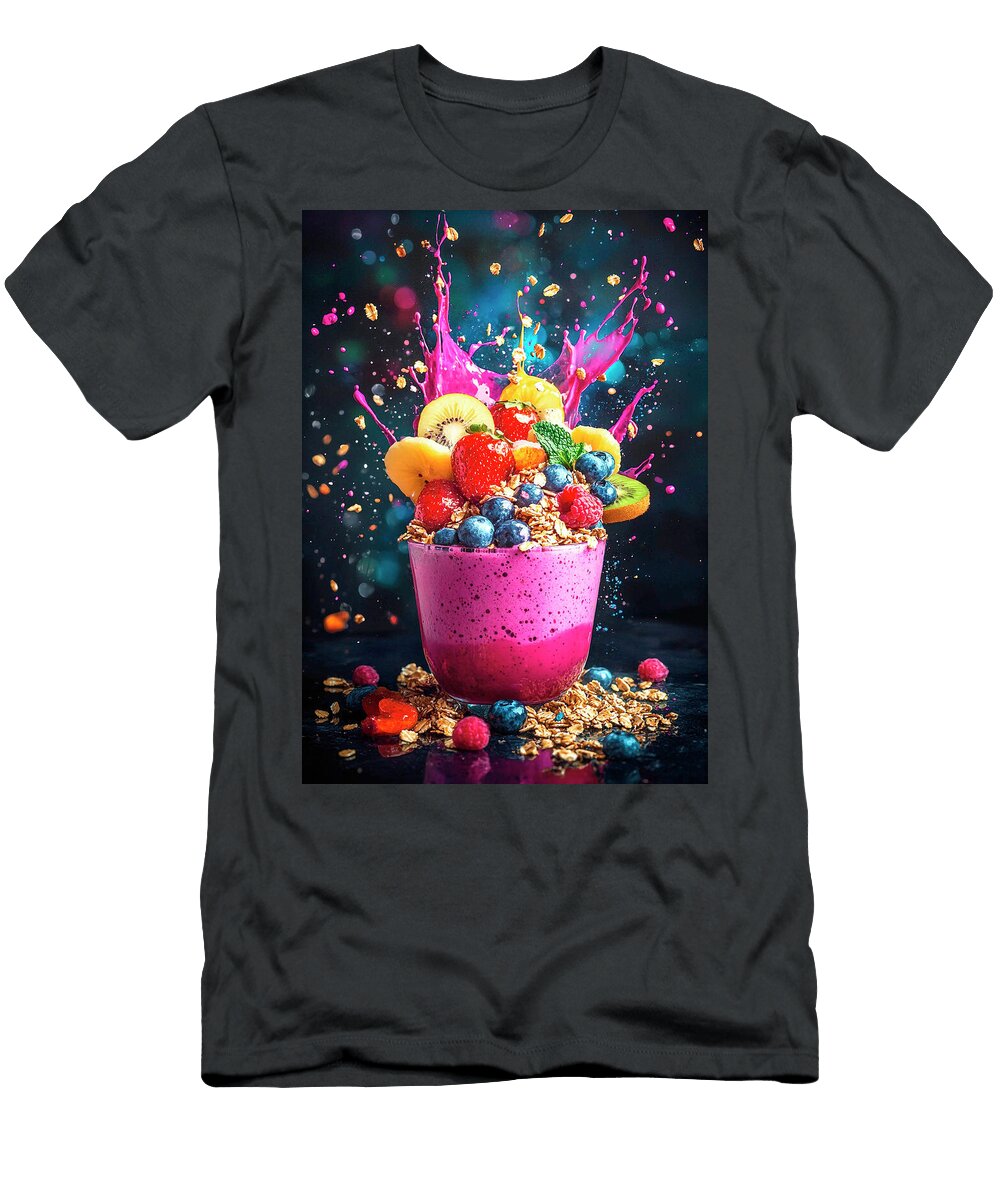 Vibrant Smoothie with Fresh Fruits Merssi Norely T-Shirt