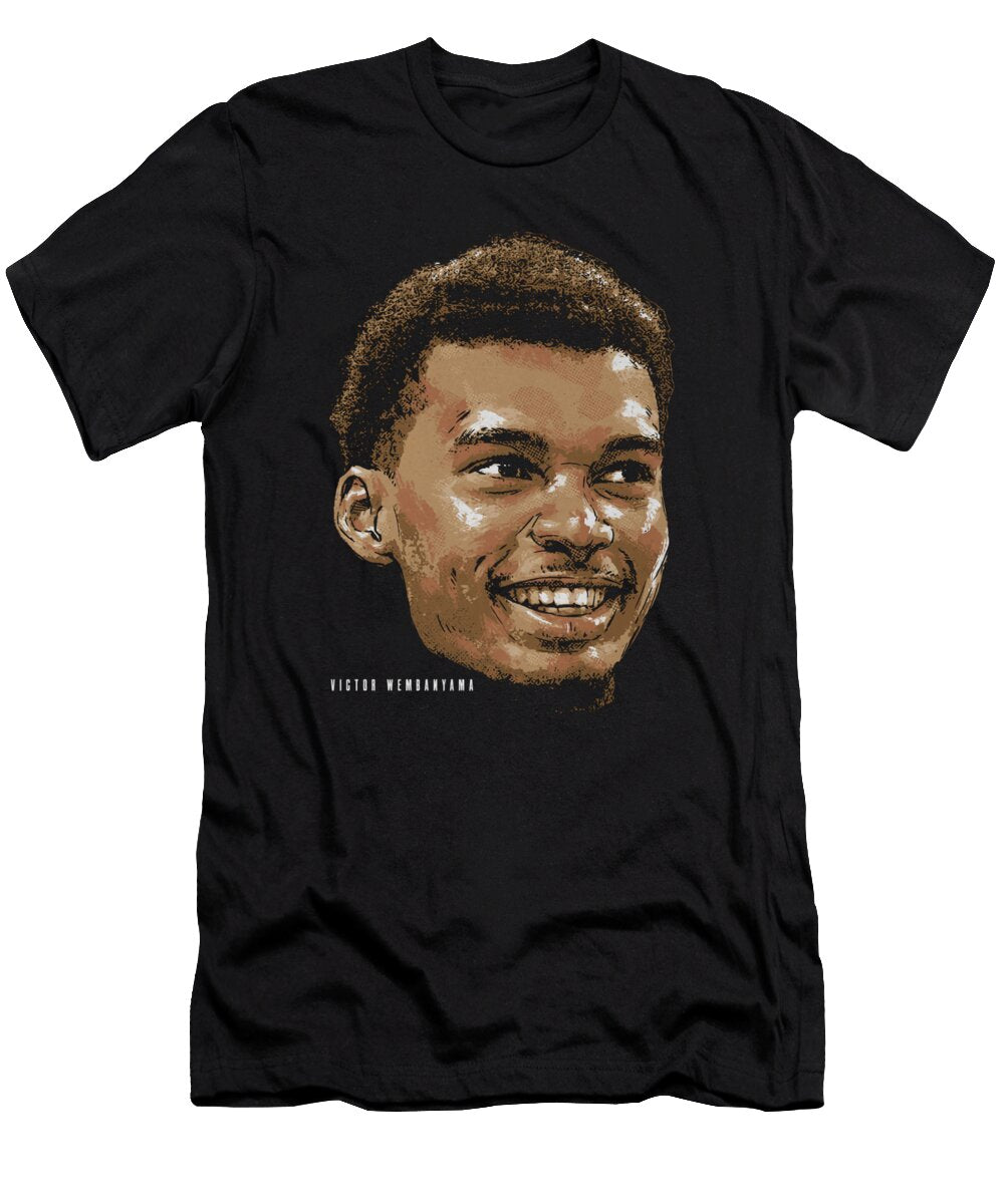 Victor Wembanyama San Antonio Portrait Ihsan Sirin T-Shirt