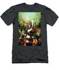 Villain with Knife and Hammer Comic Style Matcha Coffe T-Shirt