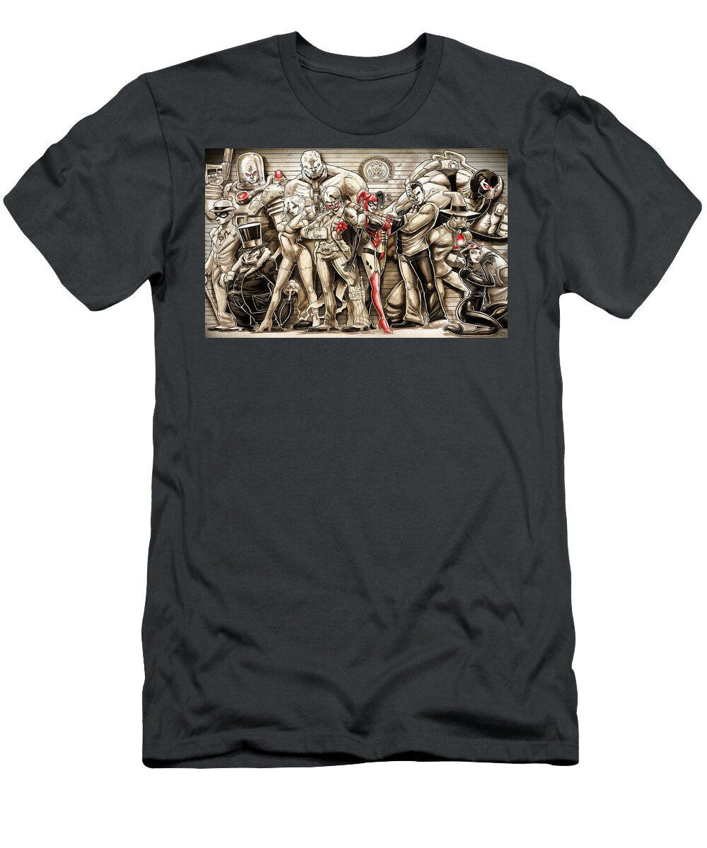 Villainous Characters Posing Matcha Coffe T-Shirt