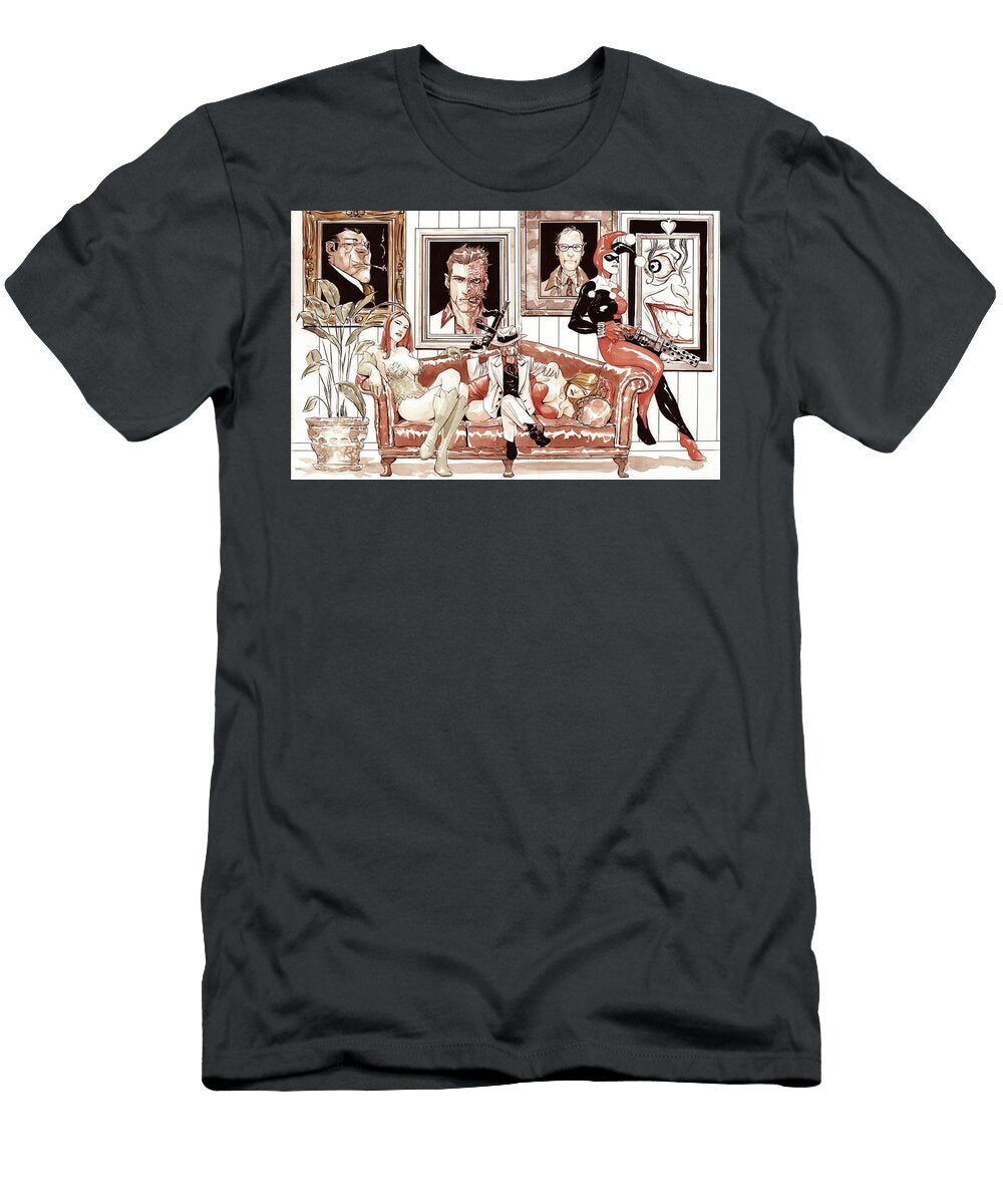 Villains Posed Sitting Matcha Coffe T-Shirt