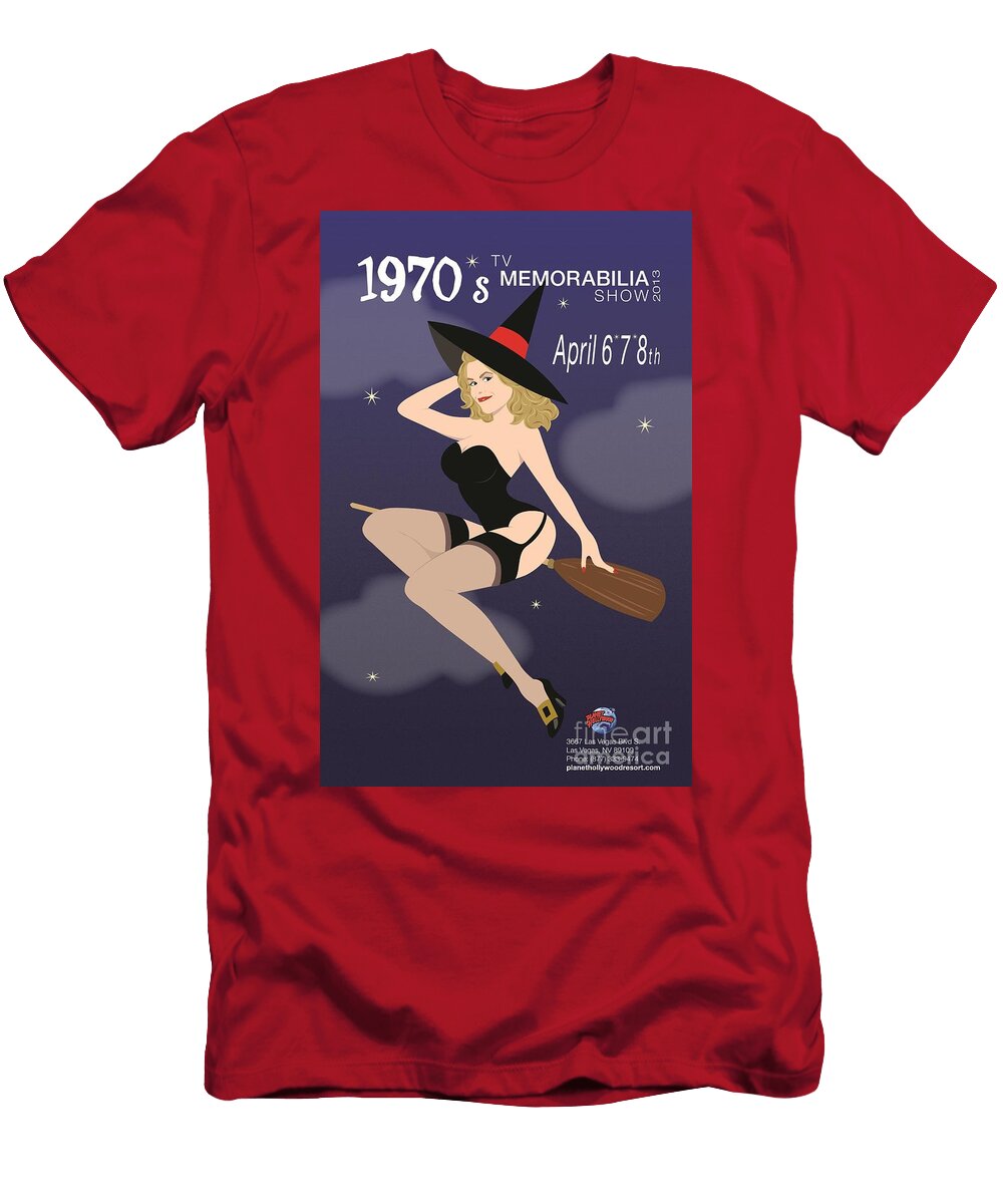 Vintage Bewitched Pin Up Girl Colleen Reagan T-Shirt