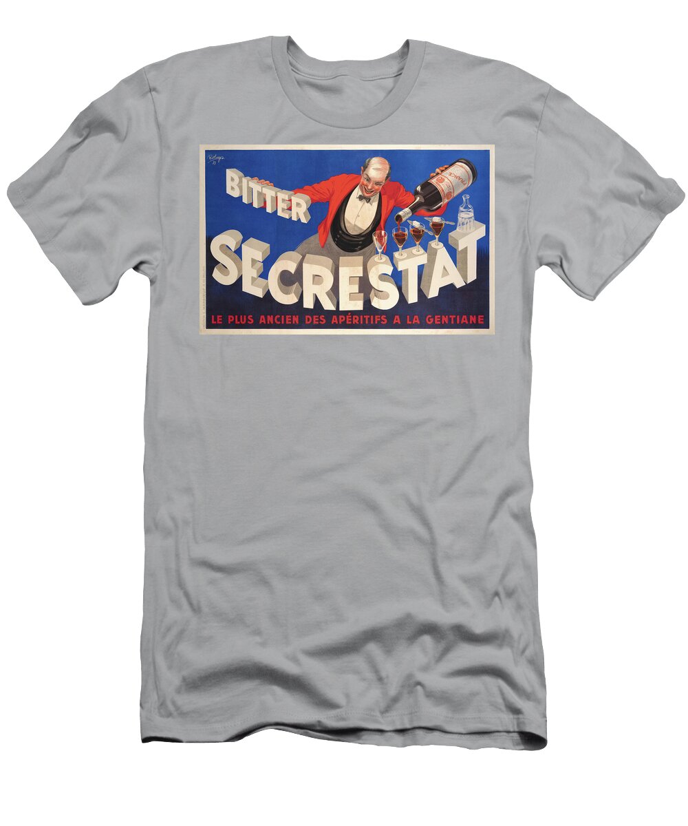 Vintage Bitter Secrestat Ad Vintage Art Retro Poster Treasure Best Qualityrtisement Sampadart Gallery T-Shirt